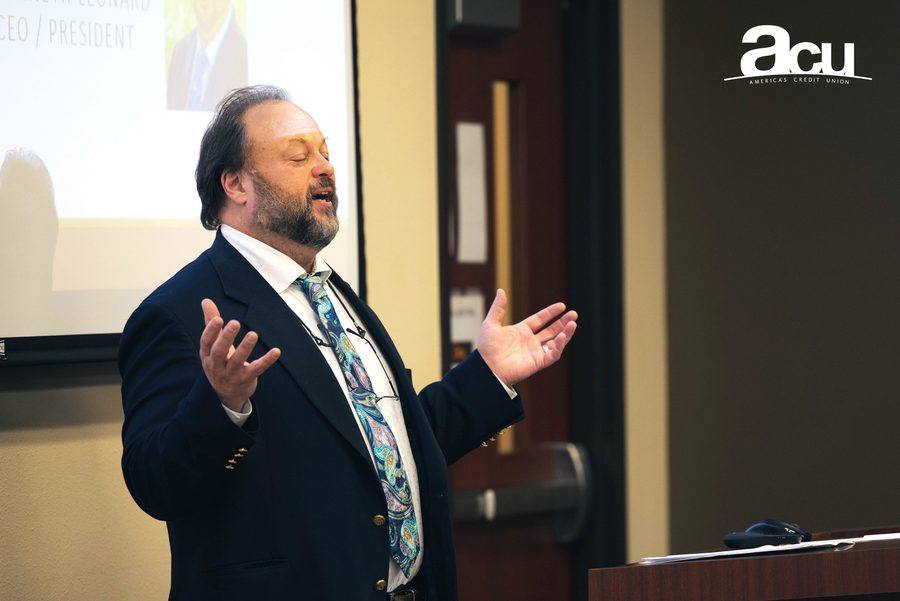 Ken Leonard speaks at ACU's 2021 annual membership meeting