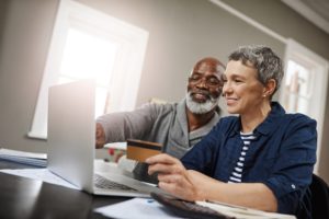 Couple on computer