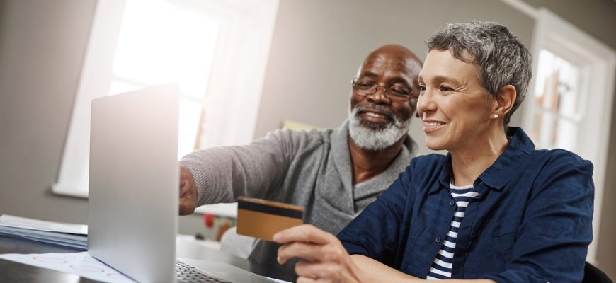 Couple on computer